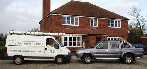 photo of Daniel Kirby Roofing and Building vans